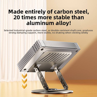 Support pour ordinateur portable en acier carbone de haute qualité, grande taille, réglable, stable et extensible
