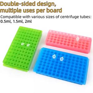 Múltiplos tamanhos disponíveis Tubos de Centrífuga de 60 buracos/96 buracos Tubos de painel duplo 0,5 ml/1,5 ml / 2ml PCR <span class=keywords><strong>Rack</strong></span> Laboratory Supplies - Product Image 3