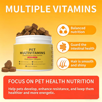 Multivitamines Premium pour Animaux de Compagnie, Friandises Tendres à Mâcher, Saveur Poulet, pour Chiens et Chats, Peau et Pelage Sains, Santé des Articulations, Renforcement du Système Immunitaire