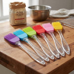 6-Color Detachable Silicone Basting Brush <b>Set</b>, Clear Handle Pastry Brush for <b>Baking</b>, Cooking & Cake Tools & Kitchen Gadgets - Product Image 5