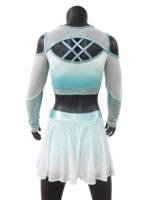 Conception libre Tenue de danse chaude fantaisie personnalisée pour filles Uniforme de pom-pom girl pas cher