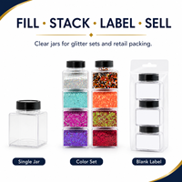 Großhandel Holographischer Glitzer-Mix aus Polyester, 2OZ Stapelbarer Shaker für Nägel, Gesicht und Körper zum Großhandelspreis ab Werk