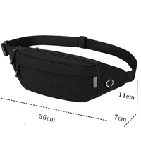 Sac banane unisexe imperméable avec logo personnalisé pour femme et homme, idéal pour la course, le sport, le fitness, et le transport de téléphone portable