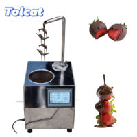 Mesin Peleleh Cokelat Komersial Grosir 5.5L Dispenser Cokelat Pilihan Warna yang Dapat Disesuaikan untuk Bisnis Makanan dan Minuman