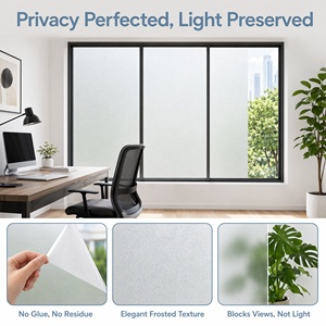 Films <span class=keywords><strong>de</strong></span> confidentialité pour salle <span class=keywords><strong>de</strong></span> bain à prix d'usine, autocollants <span class=keywords><strong>de</strong></span> fenêtre en PVC givré blanc mat auto-adhésifs pour la décoration des portes vitrées <span class=keywords><strong>de</strong></span> la <span class=keywords><strong>maison</strong></span> et du bureau - Product Image 3