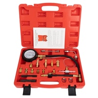 Kit de Test de Pression d'Injecteur de Carburant TU-114, Testeur de Pompe à Carburant avec Manomètre, Jeu d'Outils à Main pour Analyseur de Moteur Automobile