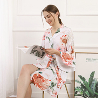 Robe élégante à fleurs à manches courtes et longueur genou pour femmes grandes tailles FUNG 6012