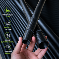 Tube en fibre de carbone 3K de précision CNC, fabricant de tubes CFRP sur mesure pour la structure et l'industrie