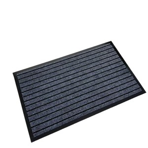 Tapete de Entrada a Rayas de Tejido Plano, Base de Polipropileno y PVC Antideslizante, Rectangular, Moderno, para Uso Doméstico, Delgado (0.2-0.4 pulgadas), Limpieza Localizada - Product Image 4