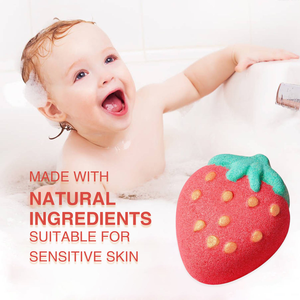 Coffret cadeau de bombes de bain à la fraise faites à la main, marque privée, bain moussant, huile essentielle végétalienne, parfum, <span class=keywords><strong>bombe</strong></span> de bain spa - Product Image 2