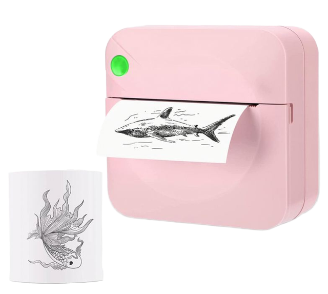 Portable Mini Thermal Printer Wireless BT/WiFi Inkless Label Photo Printing Kids Birthday/Christmas Gift Pocket-sized