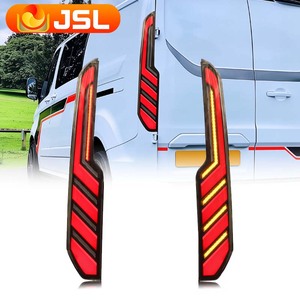 Feux arrière LED JSL pour Ford <span class=keywords><strong>Tourneo</strong></span> <span class=keywords><strong>Custom</strong></span> 2016-2022 Transit V362, clignotants dynamiques, ensemble de feux arrière de voiture - Product Image 1