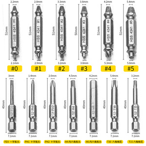 Niu Xiang 14-Piece Broken <b>Screw</b> Extractor Set High Hardness Metric Industrial Grade Home Repair Tool Kit - Product Image 3