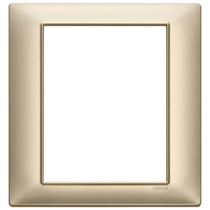 Vimar Matte Champagne Wall <b>Plate</b> 18.5 Cm X 18.4 Cm For <b>Switches</b> - Product Image 1