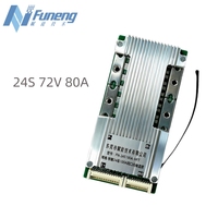 FN BMS LifePO4 4S-24S 12V-72V 80A pour batterie au lithium 18650 LFP 3.2V, carte de circuit système BMS, cellules FN LifePO4 16S 48V BMS
