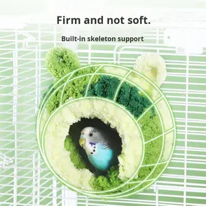 Parrot Warm Cotton <strong>Nest</strong> with Hanging Insulation Device Solid Pattern Winter Sleeping Bed for Budgerigars Lovebirds Cockatiels - Product Image 4