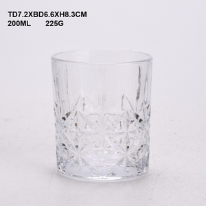 Bicchiere da whisky in cristallo con bordo dorato, inciso, stile americano, per bevande, <span class=keywords><strong>tazza</strong></span> da bourbon, bicchiere goffrato per whisky - Product Image 2