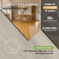 Plancher stratifié à usage commercial 12 mm AC5 HDF antidérapant grain de chêne