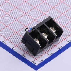 HB825-8.25-3P Barrier Terminal Block Through hole Component (THT),P=8.25mm Connector Three Sides 8.25mm 1x3P Straight Pin - Product Image 1