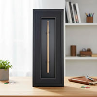 Cadre en bois avec boîte à ombre profonde personnalisée, vitrine en verre, objets de collection, pièces de monnaie, badges, certificats, art d'anime, fleurs, décoration murale, décoration de bureau