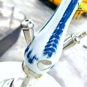 New Design <b>Macaron</b> Enamel Paint Wookahed Handmade Wooden Hookah Setup Premium Classic Hookah Shop Lounge Bar Cafe Smoking Shisha - Product Image 4