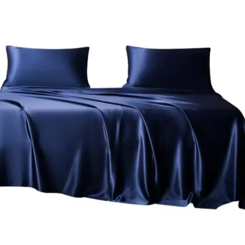 2024 ensemble de draps de lit en bambou bio 4 pièces ensembles de draps et taies d'oreiller ensemble de draps de lit en bambou pour hôtel
