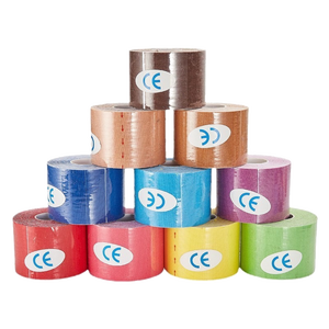 Sports athlétiques perforés 7.5 cm pré-coupé <span class=keywords><strong>genou</strong></span> visage motif hypoallergénique Kinesis Bandage Types cinétiques de bande de kinésiologie - Product Image 5