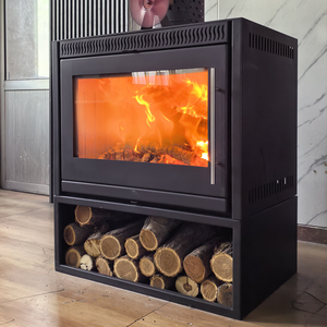 Poêle à <span class=keywords><strong>bois</strong></span> d'intérieur décoratif de luxe sur mesure pour salon de villa, avec grande vue - Product Image 3