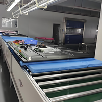 Système de transfert à rouleaux semi-automatique à haute efficacité avec vitesse réglable pour l'assemblage et l'emballage industriels