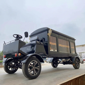 Cercueil funéraire de qualité supérieure, charrette funéraire noire électrique ou à chevaux, à vendre - Product Image 1