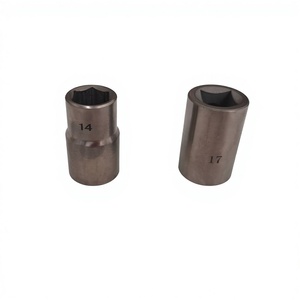 Oak Brand 3/8" Drive Square Titanium <strong>Hex</strong> <strong>Socket</strong> <strong>17mm</strong> Industrial Grade Natural Finish OEM/ODM Customizable 2-Year Warranty - Product Image 1