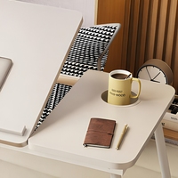 Table d'ordinateur portable pliable multifonctionnelle réglable en hauteur, en bois, portable, pour le bureau à domicile, la chambre, le travail et les études