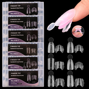 Nuevo Diseño <span class=keywords><strong>de</strong></span> Moldes Duales para Uñas, Puntas <span class=keywords><strong>de</strong></span> Uñas <span class=keywords><strong>de</strong></span> Cobertura Completa Reutilizables para Extensión <span class=keywords><strong>de</strong></span> Poly <span class=keywords><strong>Gel</strong></span> - Product Image 2