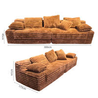 Canapé modulable convertible deux places en mousse haute densité - Meuble compact idéal pour salon, appartement et villa
