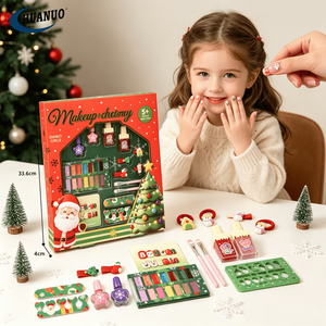 Coffret de maquillage lavable pour enfants, cadeau de Noël, ensemble de jouets cosmétiques pour filles, OEM, sûr, non toxique, jeu d'imitation pour enfants, vernis à ongles, fard à paupières - Product Image 5