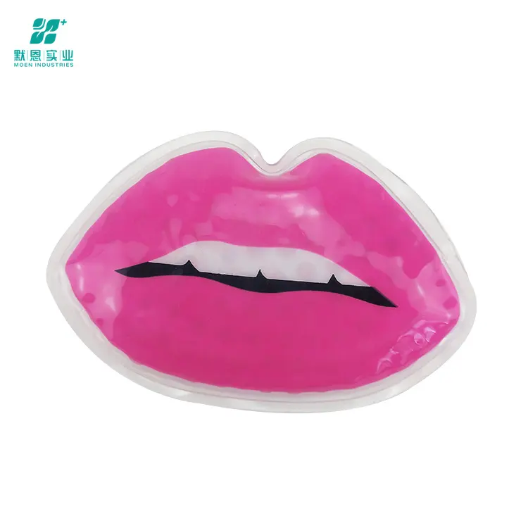 MOEN Customized Logo Print Reusable Lip Ice Pack Cool Ice Gel Pack