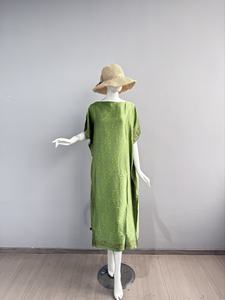 Abiti Kaftan alla Moda per Signore, Taglia Unica, in Raso Stampato, Vestito Lungo Africano con Foulard, Abaya per Donne - Product Image 5