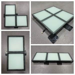 Lampe solaire LED en plastique en forme de brique, encastrée, carrée, IP67, pour la décoration extérieure des parcs d'aventure et des espaces publics - Product Image 3