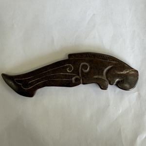 Liontin naga batu Birma mainan ukiran buatan tangan seni rakyat - Product Image 1