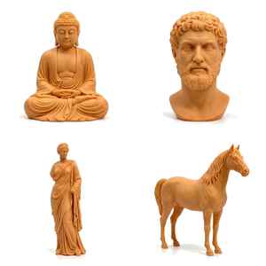 Servicio de Impresión 3D SLA DLP para Prototipos Rápidos de Cera Roja, Figuras y Estatuas de Dibujo 3D, Servicios de Mecanizado de Cera - Product Image 1