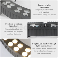 Vente chaude décoratif pilier éclairage palmier/cocotier arbre cerceau lampes LED extérieur arbre projecteur colonne arbre anneau lumière