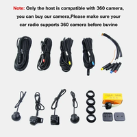 360 Panoramique 720P HD Caméra Arrière Avant Gauche Droite 3D Surround pour Android Autoradio Plug and Play