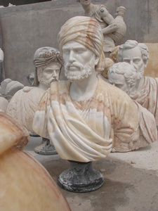 Statue de figures grandeur nature sculptée à la main personnalisée Sculpture sur <span class=keywords><strong>pierre</strong></span> naturelle <span class=keywords><strong>Buste</strong></span> en marbre blanc - Product Image 6