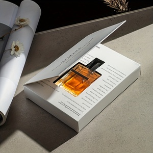 Bán Buôn Tùy Chỉnh Mỹ Phẩm Nước Hoa Hộp Cuốn Sách Phong Cách Tái Chế Nước Hoa Cứng Chai Bao Bì Hộp Với Bọt Chèn Trang - Product Image 2