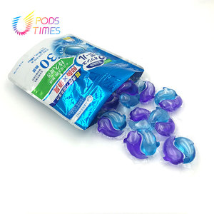 Sản xuất tại Trung Quốc thân thiện với môi giặt Pods nhanh chóng rửa & vết máy bay chiến đấu làm mềm cho tinh tế màu quần áo dùng một lần & giá cả phải chăng - Product Image 1