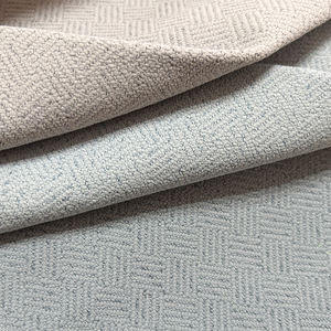 Tessuto per tende in poliestere tessuto a spina di pesce di alta qualità-toni neutri, blocco della luce, ecologico e ignifugo - Product Image 4