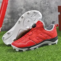Chaussures de baseball et de softball professionnelles de luxe pour hommes avec logo personnalisé, chaussures d'extérieur, semelles en caoutchouc, baskets, tige en microfibre, EVA