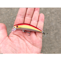 Leurre imprimé submersible type Minnow pour eau douce, longue portée, imitation de poisson vivant, 7cm 7.9g, hameçons inclus, pour Poisson mandarin, Brochet, Truite, réaliste et biomimétique