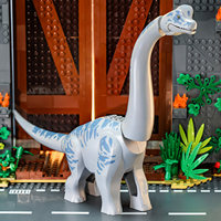 Figuras de Dinosaurios Gigantes en Oferta, Set de Bloques de Construcción de Seismosaurus, Titanosaurio y Brachiosaurus, Figuras de Plástico para Escritorio