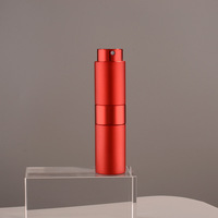 Atomiseur de parfum rechargeable en aluminium à rotation de luxe de 15ml